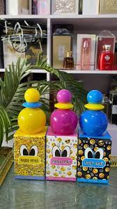 Happy Emoji Perfume for kids | Pink | Yellow | Blue